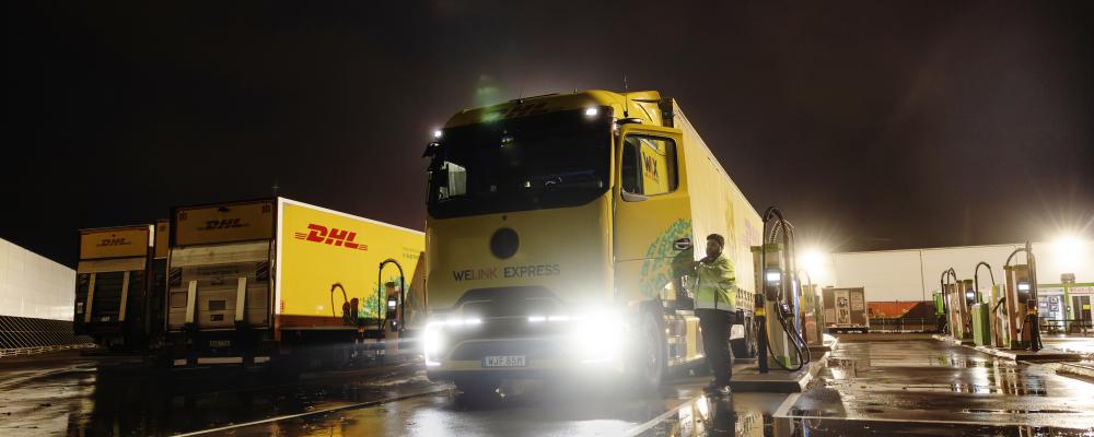 Nyladdad lastbil inför dagens arbetspass. Foto: Jenny Leyman