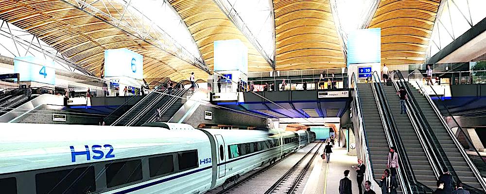 Illustration av Eustons framtida HS2-station. Källa: HS2