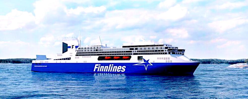 Bildtext: Finnlines utrustar tre nya ropax-fartyg med automationssystem från Valmet. Bild: Finnlines