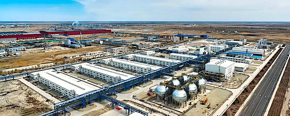 Demonstrationsprojekt för integrering av vind- och solkraft med grön vätgassyntes och ammoniakproduktion i Da’an, Jilin, Kina. Foto: Jilin Electric Power