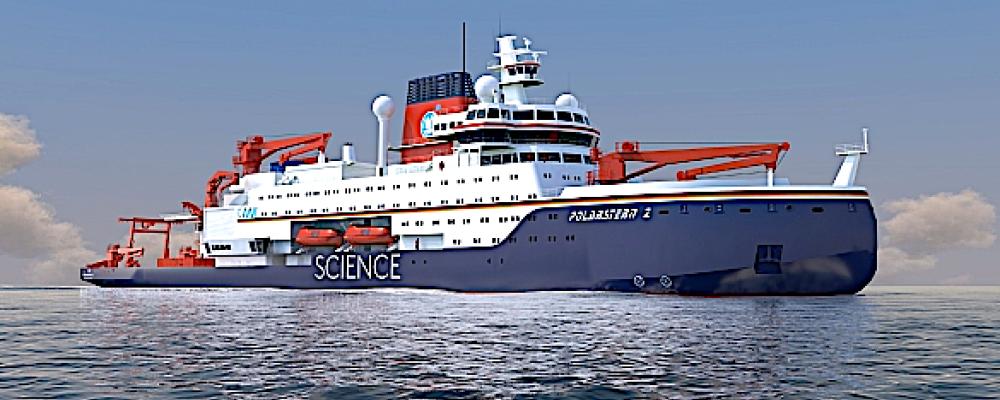 Så här ska skeppet se ut: Den nya Polarstern kommer att kunna tillbringa mer än 300 dagar per år till sjöss.
Foto: Thyssenkrupp Marine Systems