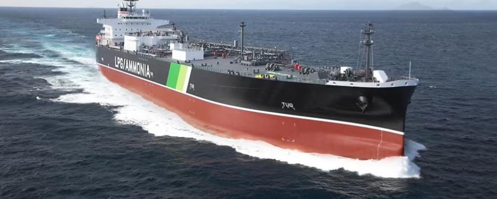 VLAC-fartyg kräver djupgående farleder på minst 15 meter, vilket kraftigt begränsar antalet lämpliga hamnar. Foto: NYK
