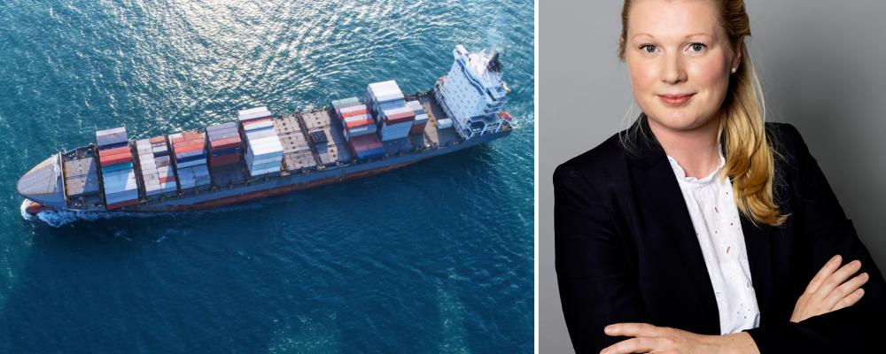 Andréa Jällbrink, Head of Shipping och delägare på Setterwalls. Foto: Setterwalls