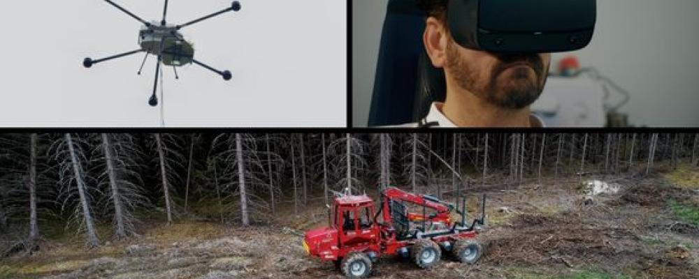 Den 5G-utrustade drönaren användes som en luftburen basstation i mobilnätet, för att på så sätt skapa en tillfällig och robust uppkoppling. Foto: Skaparkraft Film & Musikproduktion