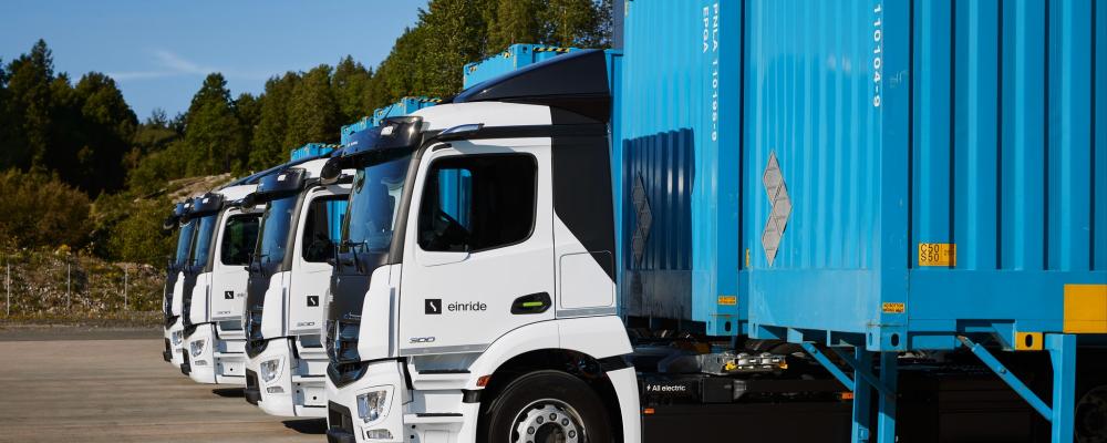 I september 2025 genomförde bolagen världens första förarlösa, eldrivna och autonoma gränsöverskridande leverans utan förare ombord. Foto: Einride