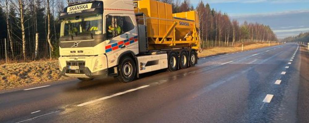 Ellastbil i Ljungby. Foto: Skanska