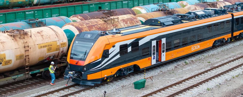 Nya el-tåget i Tallinn. Foto: Elron