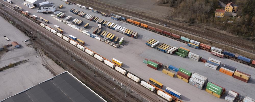 Eskilstuna Kombiterminal. Foto: Eskilstuna Logistik