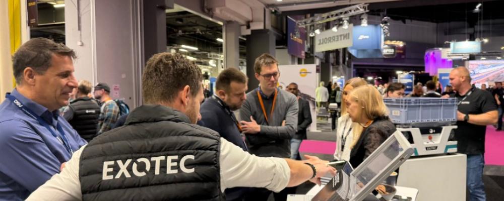 På Logistik & Transport-mässan visade företaget upp sina Skypod-robotar Foto: Exotic