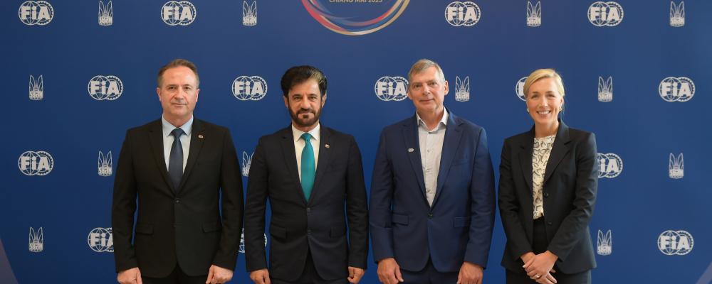 Willem Groenewald, Mohammed Ben Sulayem, Johanna Forseke. Foto: Greater Than