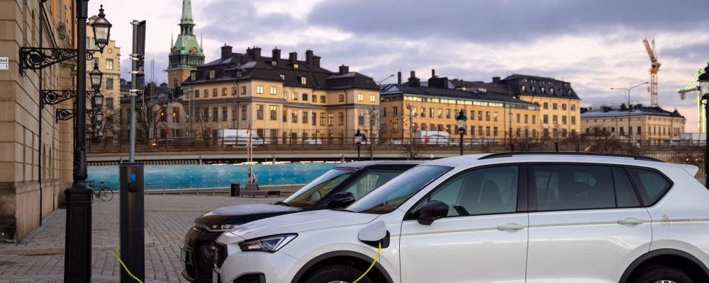 Stockholms län har överlägset flest elbilar, där ökade antalet sålda bilar med 38 procent.. Foto: KVD