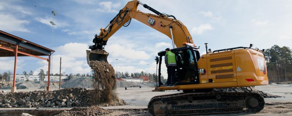Nyligen togs det första spadtaget till terminalen som ska stå klar innan julhandeln 2027. Foto: Bring