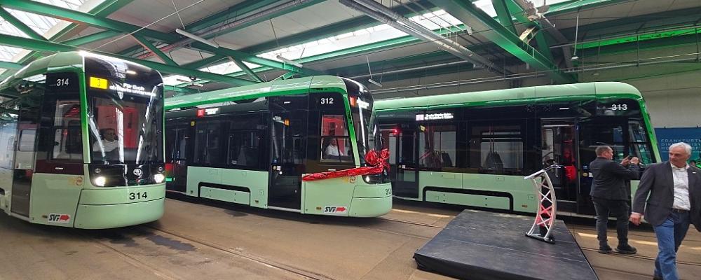 Åtta fordon har hittills levererats till Frankfurt an der Oder, och enligt Škoda kommer ytterligare två att anlända inom kort. De tre sista befinner sig i slutfasen av tillverkningen. När alla är i drift kommer de att ersätta stadens äldre vagnpark bestående av KT4-vagnar från tidigare decennier. Foto: Skoda