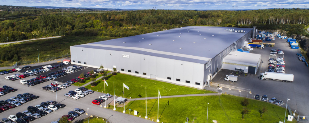 Den 28 000 kvadratmeter stora logistikfastigheten Göteborg Sörred 7:8. Foto: SLP