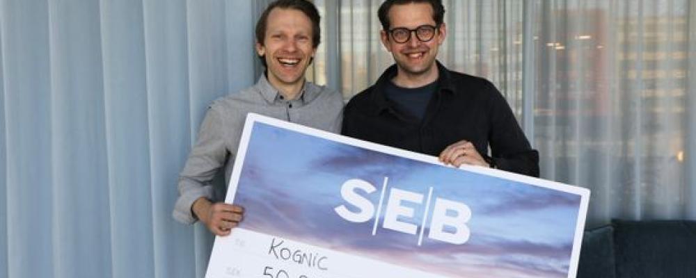 Kognic vinner priset som består av 50 000 kronor. Foto: Elina Maaranen/Göteborg & Co