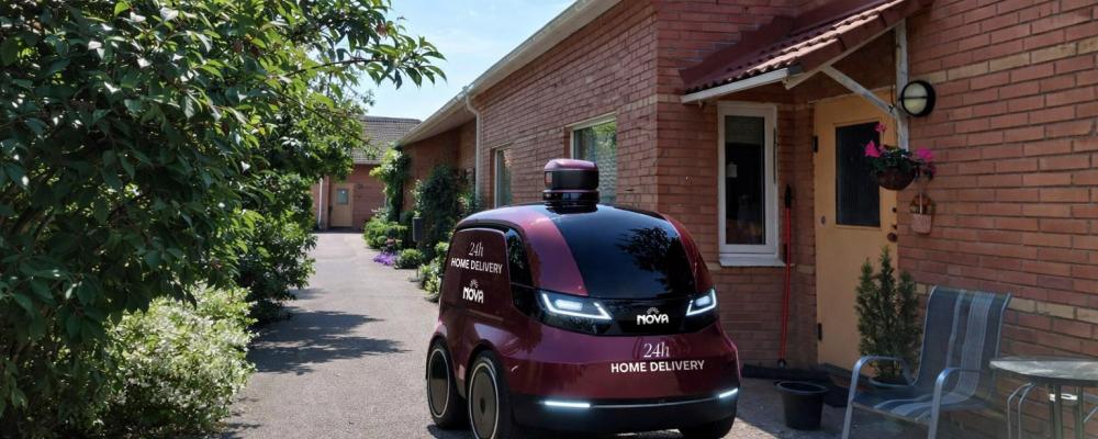 Den självkörande leveransrobotet. Bild: Nova