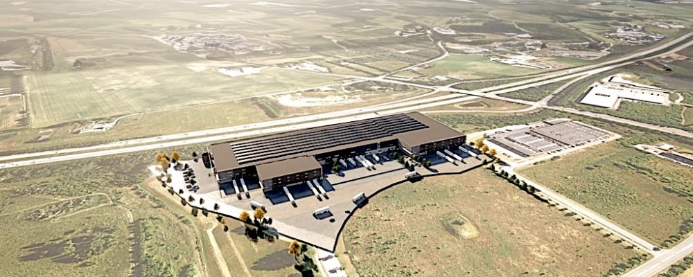 Anläggningen ligger nära motorvägsnätet med omedelbar tillgång till Köpenhamn och Öresundsbron. Med Köpenhamns flygplats och större hamnar i närheten erbjuder platsen optimala förutsättningar för effektiv logistikverksamhet med minskat miljöavtryck. Illustration: Logicenters