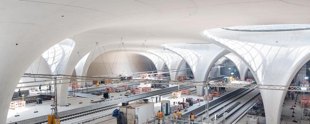 Projektet Stuttgart 21, som sedan starten har varit både politiskt och tekniskt kontroversiellt, har blivit ett lackmustest för tysk infrastrukturell planering.  Foto: Deutsche Bahn