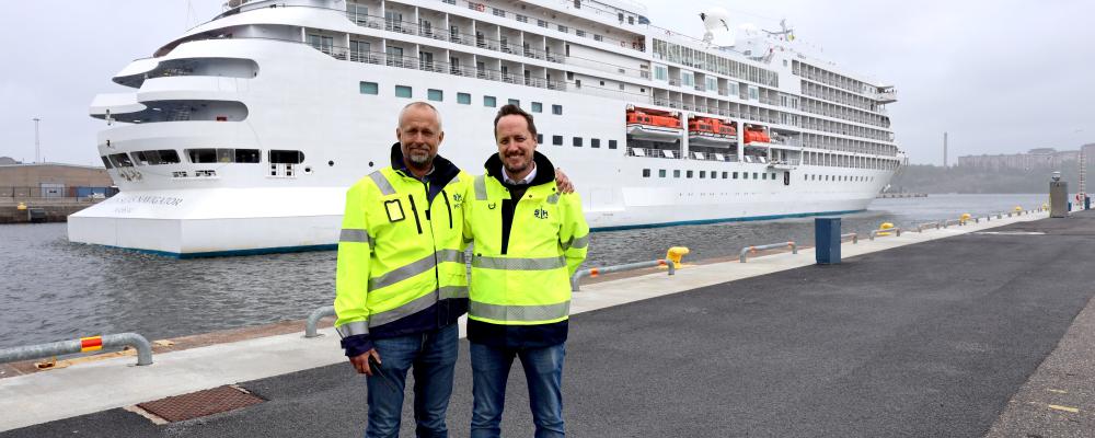 Jonas Eriksson och Johan Eriksson. Foto: Stockholms Hamnar