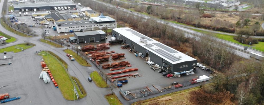 Fastigheten Kärra 92:1 i Orrekulla industriområde i norra Göteborg. Foto: Alma