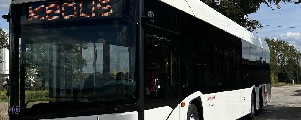 Avtalet innebär en fortsatt elektrifiering av kollektivtrafiken i Falun och Borlänge. Foto: Keolis