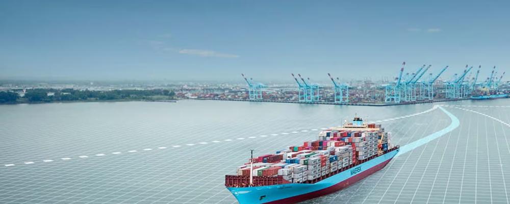 Mærsk har dock inte försökt expandera sin marknadsandel. Antalet transporterade containrar ökade bara marginellt – upp 0,1 procent till totalt 2,9 miljoner under kvartalet. Den globala flottkapaciteten steg däremot betydligt, vilket skapar ökad konkurrens om lasten. Visualiseringsbild: Maersk