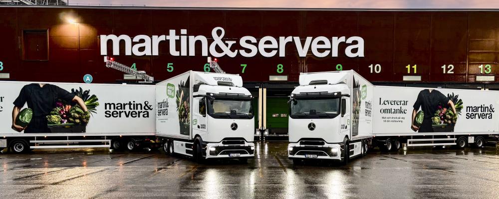 Ekipagen används på två olika rutter. Den ena går mellan Norrköping, Kalmar och Stockholm, med en total körsträcka på nästan 90 mil per dygn och en drifttid på upp till 21,5 timmar. Den andra rutten går mellan Norrköping, Stockholm och Jönköping med en daglig körsträcka på cirka 64 mil. Foto: Mercedes-Benz