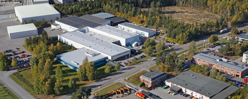 Fastigheten i Märsta omfattar lager-, produktions- och kontorsytor. Foto: Mileway