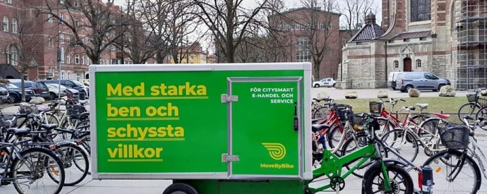 MoveByBike fördubblar kapaciteten i Stockholm med ny logistikanläggning. Pressbild: MoveMyBike