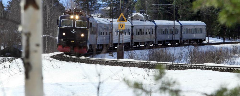 SJ ansvarar för trafiken på sträckan och valde trots inställda avgångar att inte sätta in några ersättningsbussar. Enligt bolaget hade väder- och temperaturförhållandena gjort även vägtransporter osäkra. Foto: SJ