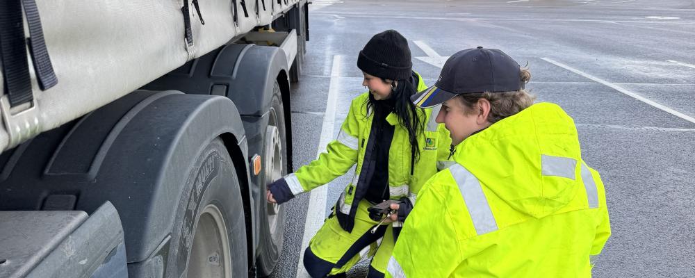 Mätningar vid Vädermotet i Göteborg 23 oktober. Foto: Euromaster