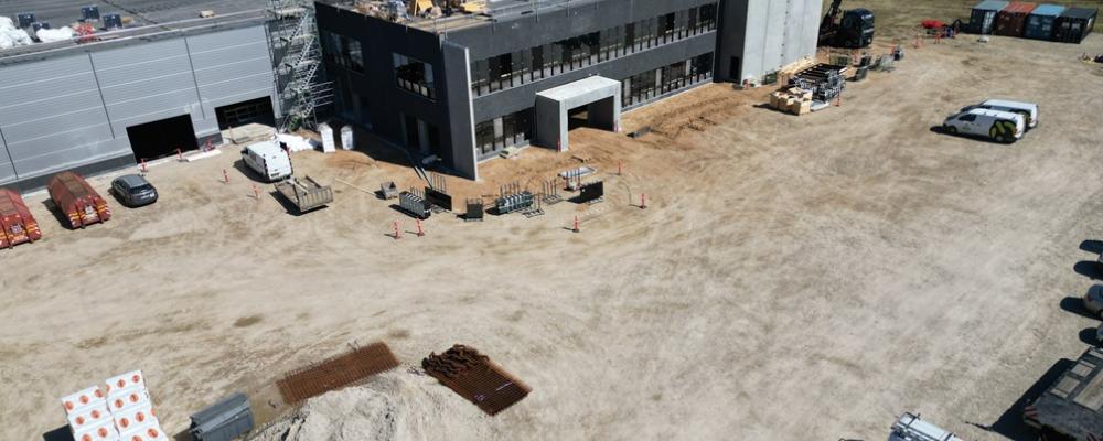Byggnaden beräknas stå klar 2027. Foto: Kramp