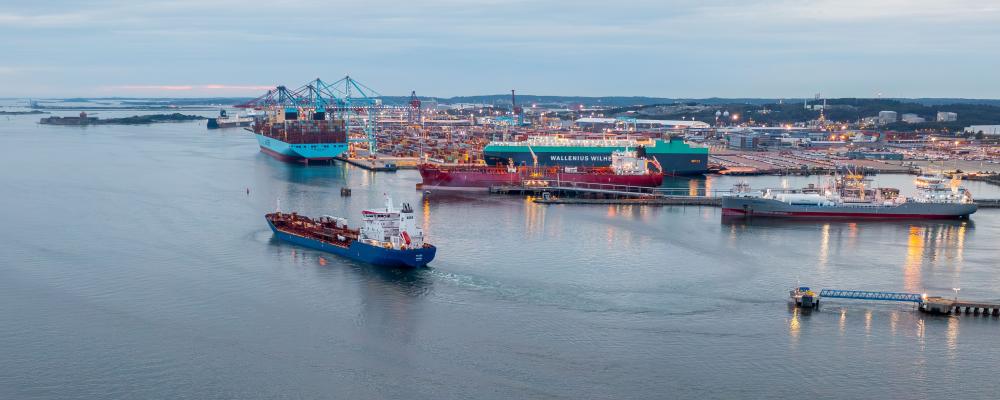 Fartyg i Göteborgs Hamn. Bild: Göteborgs Hamn.