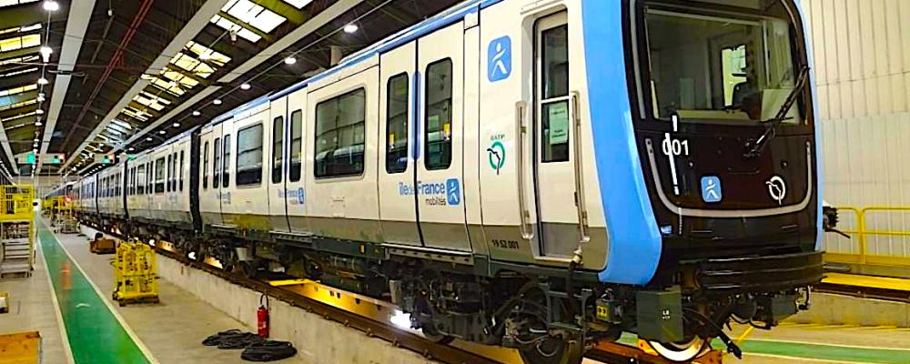 Den första MF19-tunnelbanevagnen har tagits i bruk på linje 10 i Paris tunnelbana. Foto: Alstom