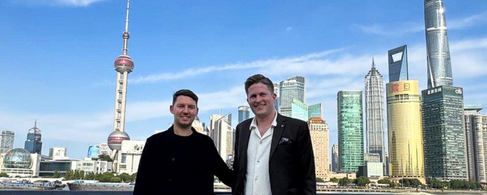 Tim Jurischka, CEO Greencarrier Consolidators och Nicolas Myrén, Managing Director Greencarrier Consolidators Sweden. Foto: press 