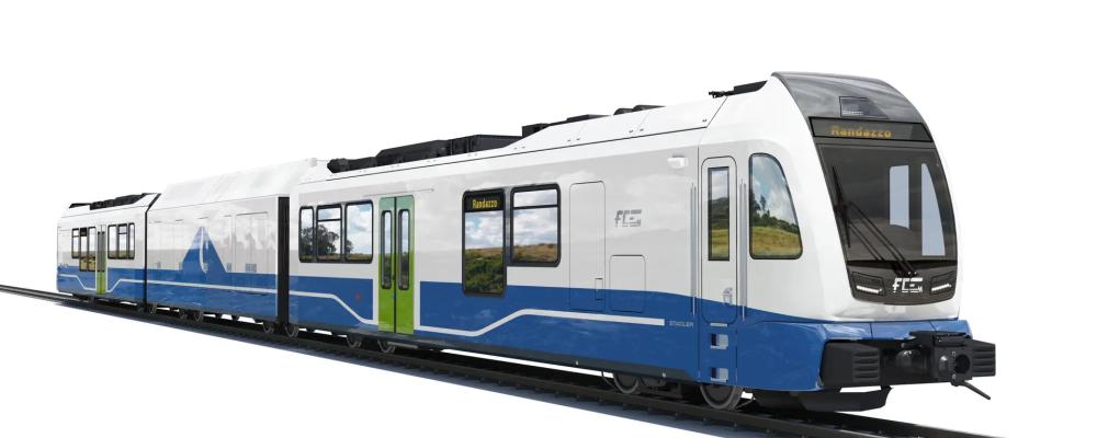 Stadlers nya smalspårståg med vätgasdrift kommer att trafikera linjen mellan Paternò och Randazzo, som går genom Etnas nationalpark på Sicilien. Foto: Stadler