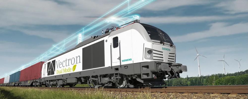 Ett Vectron Dual Mode-lok från Siemens Mobility. De nya loken ska trafikera både elektrifierade och icke-elektrifierade banor i Tyskland och Österrike. Foto: Siemens Mobility