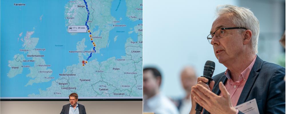 Till höger: Jan Carsten Gjerløw, vd för Grønt landtransportprogram. Foto: Seals