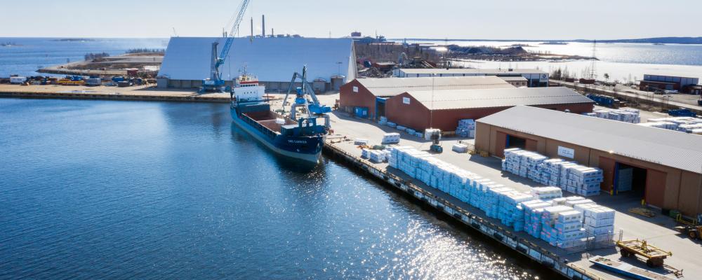 Hamnen i Skellefteå. Foto: Patrick Degerman