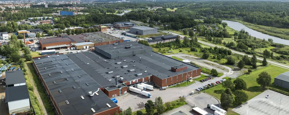 Logistikfastigheten Litografen 8 i Eskilstuna. Foto: SLP