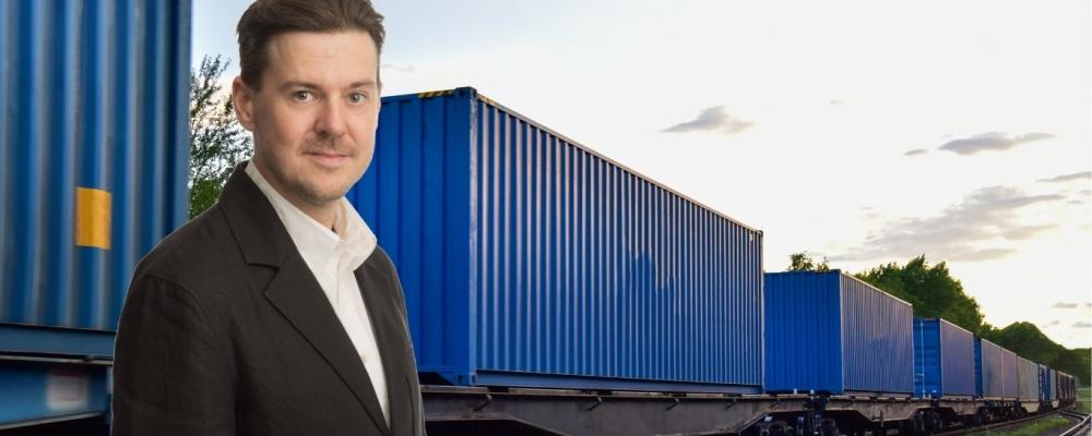 Theodor Andreasson, marknadschef på Nurminen Logistics. Bild: Nurminen Logistics