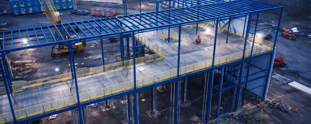 Flen byggs just nu en ny frysanläggning. Foto: NewCold Nodic