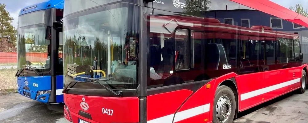 Utöver 81 nya elbussar från Solaris köper VR i Tyresö in 14 ledbussar från MAN som drivs på förnybar HVO-diesel. Foto: VR