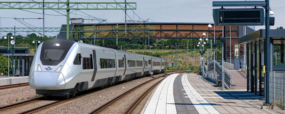 SJ X250 vid station. Bild: Alstom.