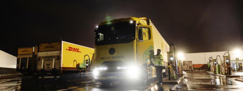 Nyladdad lastbil inför dagens arbetspass. Foto: Jenny Leyman