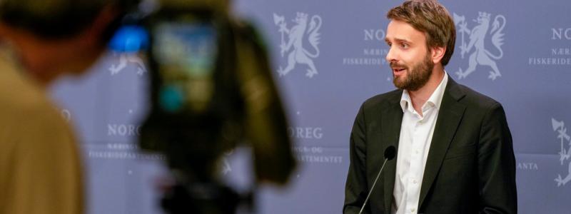 Beate Oma Dahle/NTB/TT: Norska näringsministern Jan Christian Vestre.