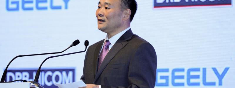 Vincent Thian/AP/TT: Geelys starke man Li Shufu. Arkivbild.