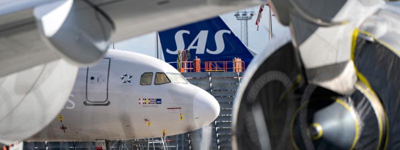 Johan Nilsson/TT: Det krisdrabbade flygbolaget SAS, under amerikanskt konkursskydd, har gjort upp om nya leasingvillkor med ytterligare två motparter. Arkivbild.