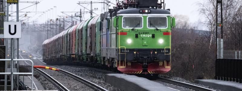 Johan Nilsson/TT: Godstågen från Green Cargo som ska ut på kontinenten står nu uppställda i Malmö. Arkivbild.