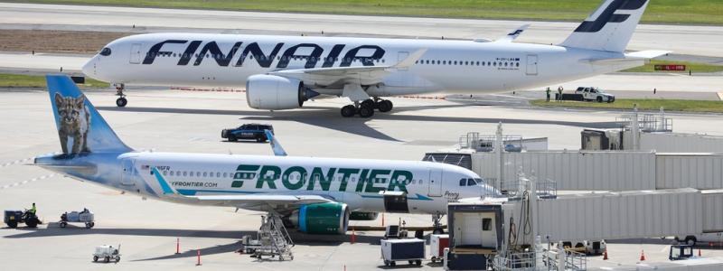 Chris Urso/AP/TT: Den finländska strejken 1–2 februari flera hundra av Finnairs flygningar som ställs in. Arkivbild.